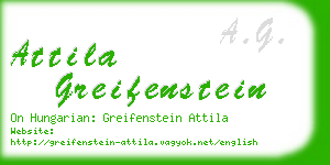 attila greifenstein business card